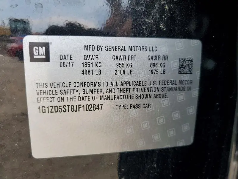 2018 CHEVROLET MALIBU LT  