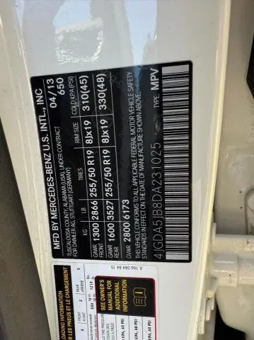 2013 MERCEDES-BENZ ML 350  