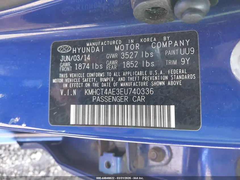 2014 HYUNDAI ACCENT GLS