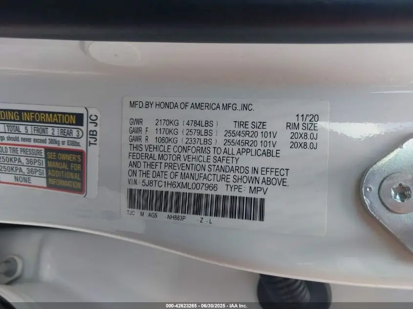 2021 ACURA RDX A-SPEC PACKAGE