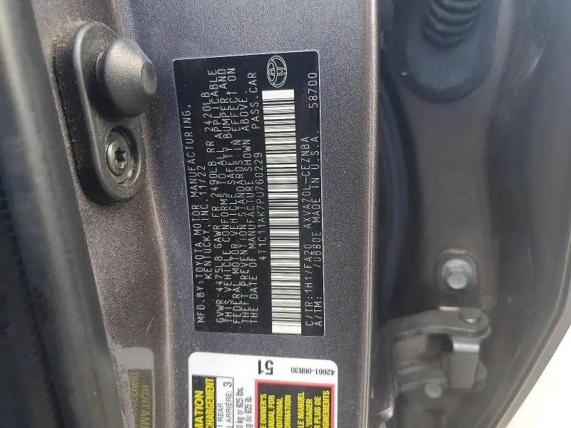 2023 TOYOTA CAMRY LE  