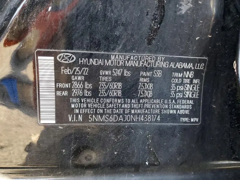 2022 HYUNDAI SANTA FE XRT  