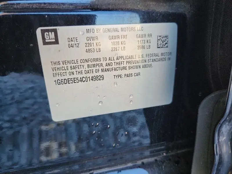 2012 CADILLAC CTS LUXURY COLLECTION  