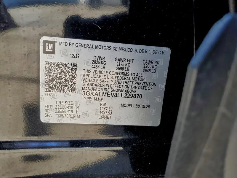 2020 GMC TERRAIN SLE  