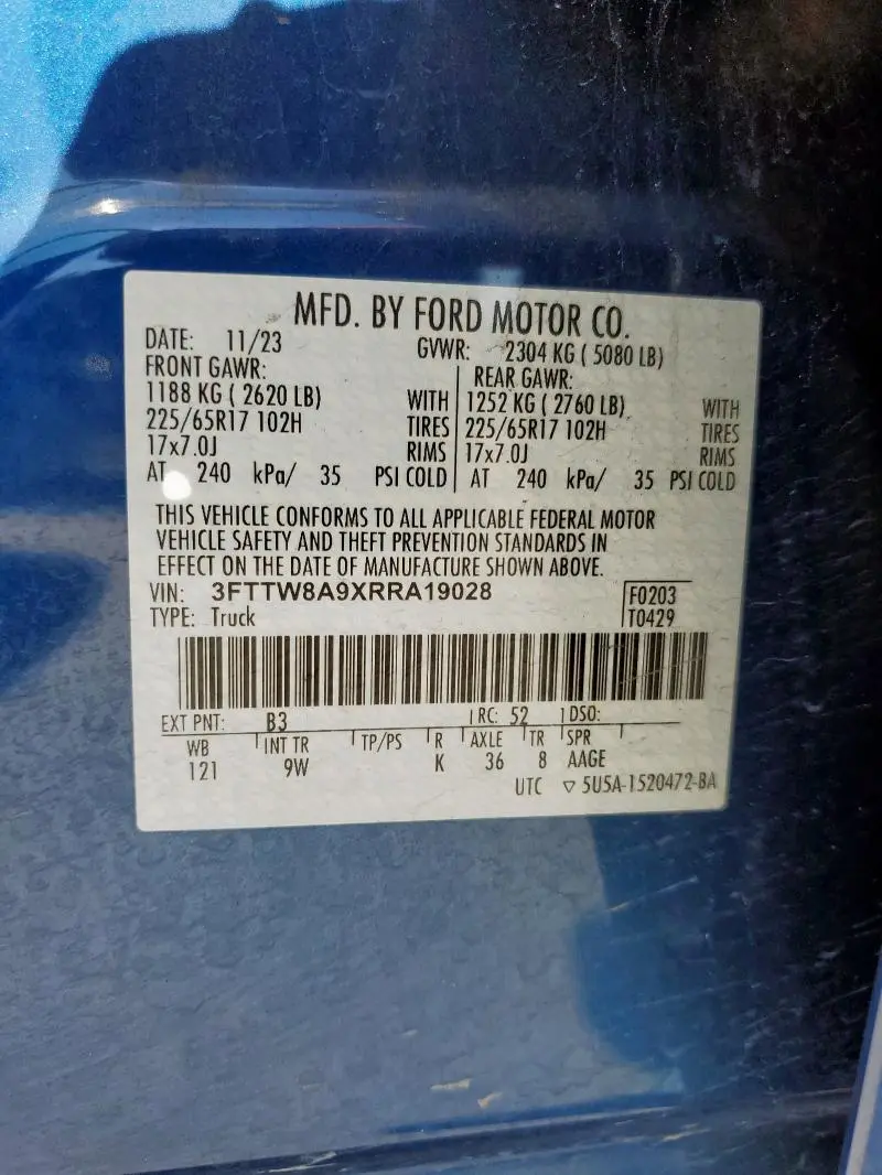 2024 FORD MAVERICK XL  