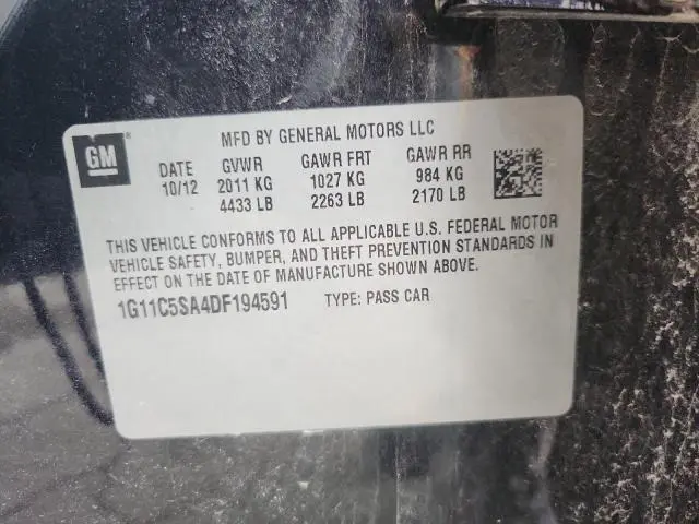 2013 CHEVROLET MALIBU 1LT  