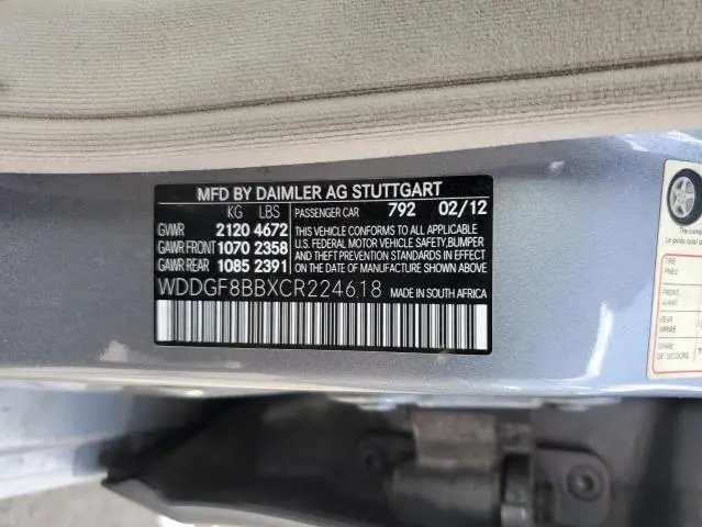 2012 MERCEDES-BENZ C 300 4MATIC  