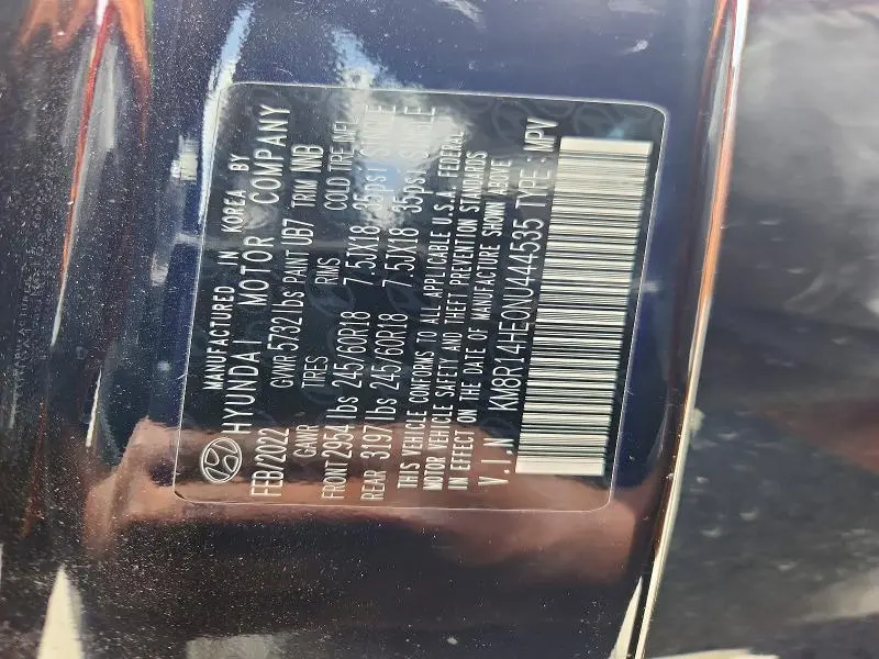 2022 HYUNDAI PALISADE SE  