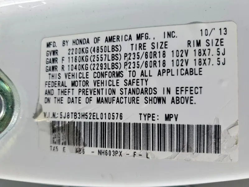 2014 ACURA RDX TECHNOLOGY  