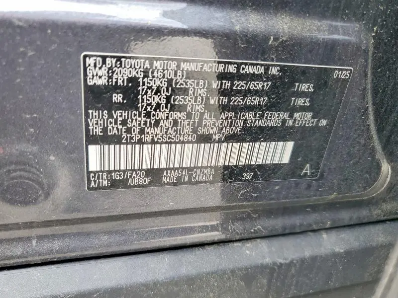 2025 TOYOTA RAV4 XLE  