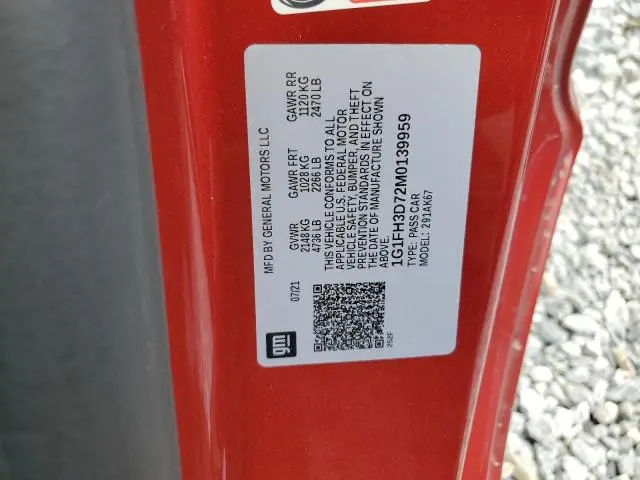 2021 CHEVROLET CAMARO SS