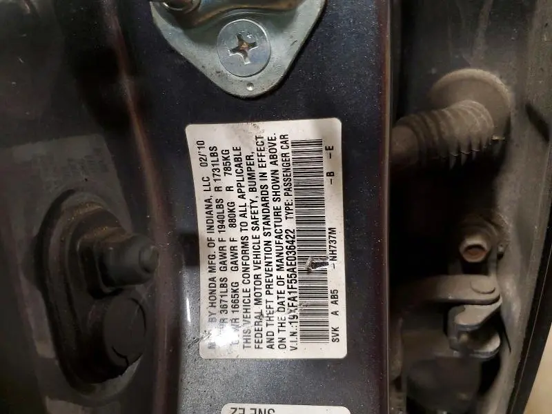 2010 HONDA CIVIC LX  
