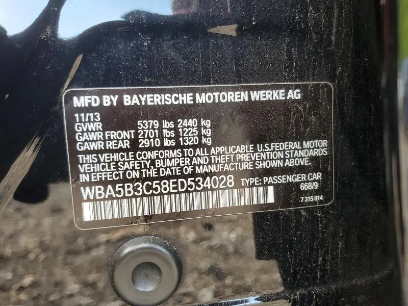 2014 BMW 535 XI  