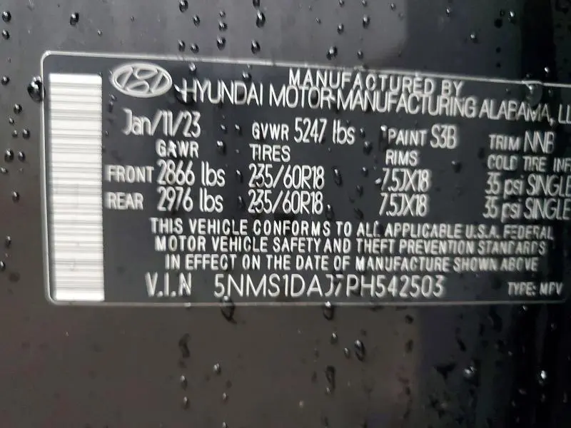 2023 HYUNDAI SANTA FE SE  