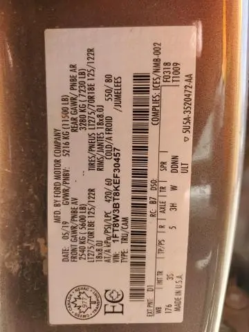 2019 FORD F350 SUPER DUTY  