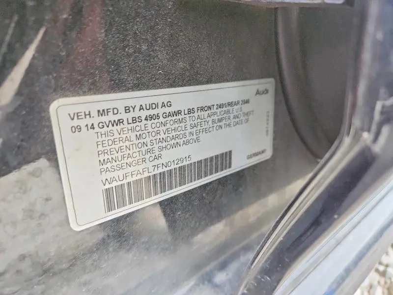 2015 AUDI A4 PREMIUM PLUS  