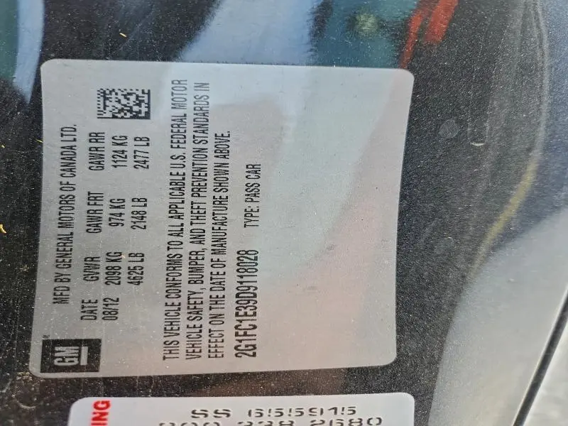 2013 CHEVROLET CAMARO LT  