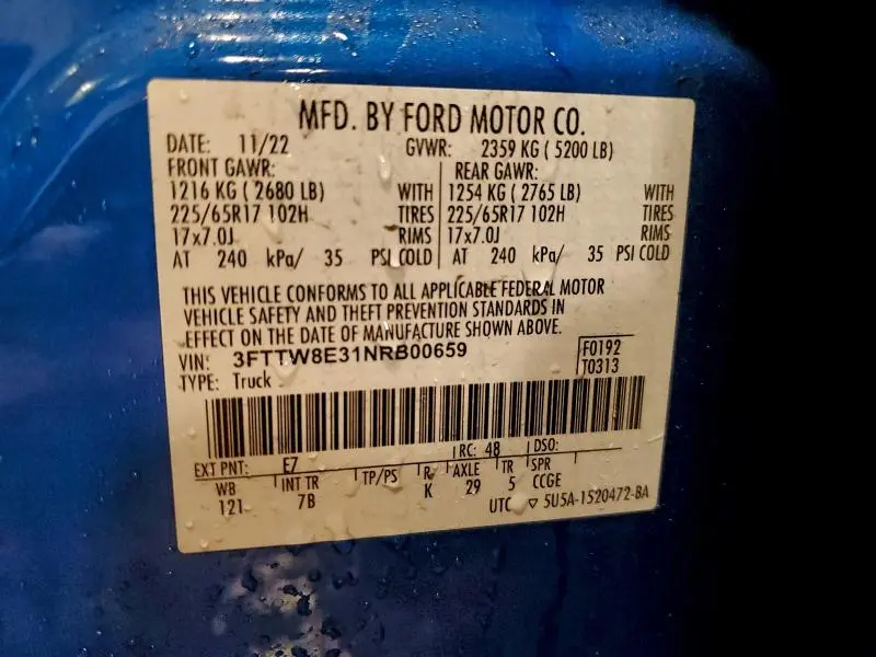 2022 FORD MAVERICK XL  