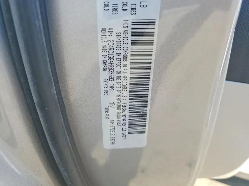 2017 CHRYSLER PACIFICA LIMITED  