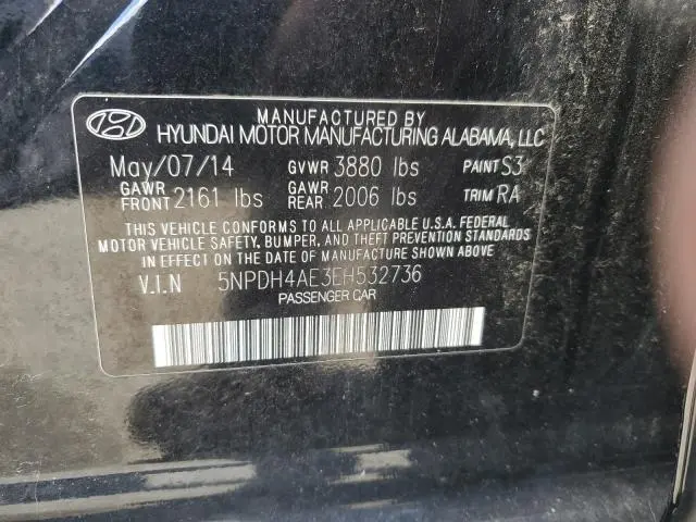 2014 HYUNDAI ELANTRA SE  