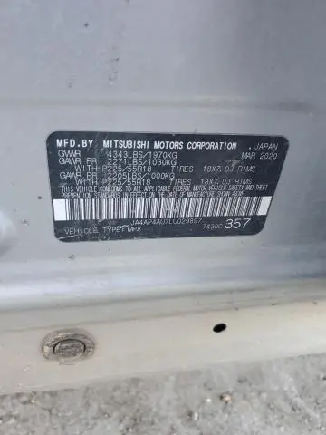 2020 MITSUBISHI OUTLANDER SPORT SE  