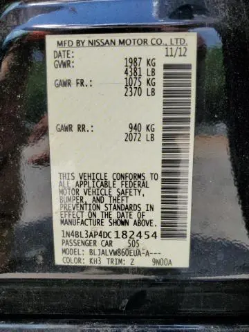 2013 NISSAN ALTIMA 3.5S  