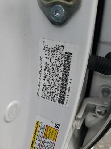 2018 HONDA ACCORD EX