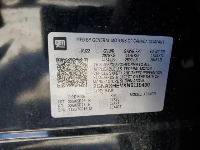 2022 CHEVROLET EQUINOX LS  