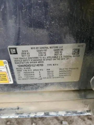 2014 CHEVROLET TRAVERSE LT  