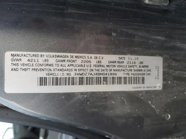 2011 VOLKSWAGEN JETTA SE  