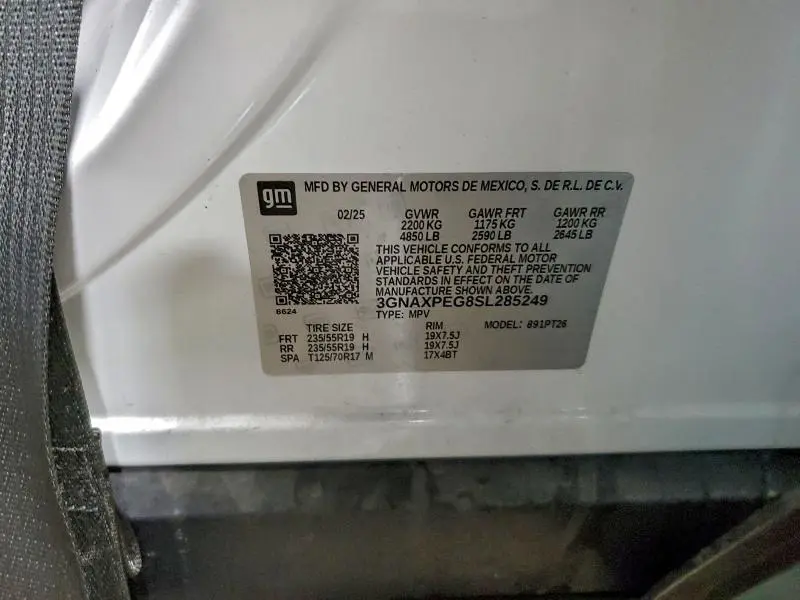 2025 CHEVROLET EQUINOX LT  