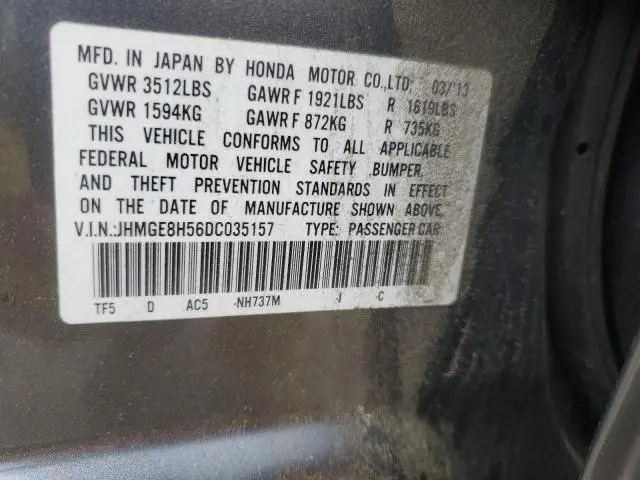 2013 HONDA FIT SPORT  