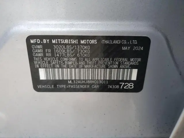 2024 MITSUBISHI MIRAGE ES  