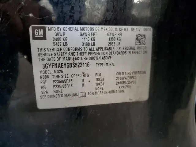 2011 CADILLAC SRX LUXURY COLLECTION  