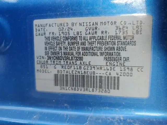2024 NISSAN VERSA S  