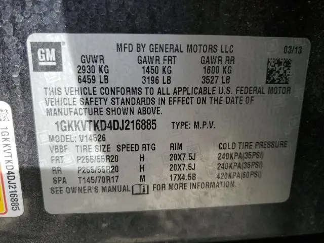 2013 GMC ACADIA DENALI  