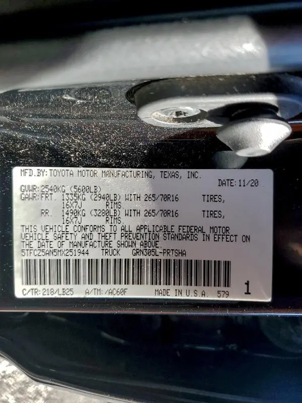 2021 TOYOTA TACOMA DOUBLE CAB  