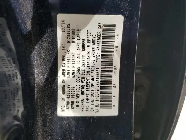 2014 HONDA ACCORD LX  