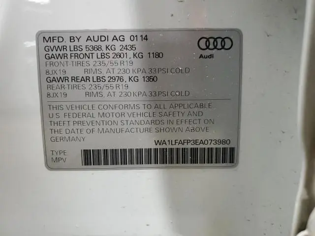 2014 AUDI Q5 PREMIUM PLUS  