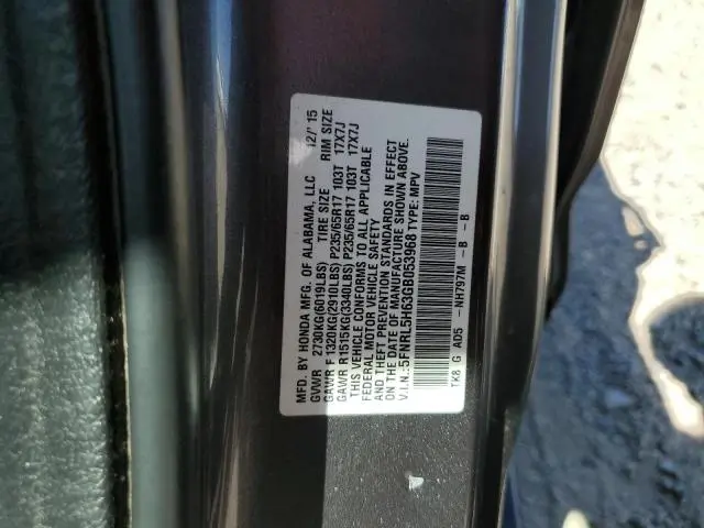 2016 HONDA ODYSSEY EXL  