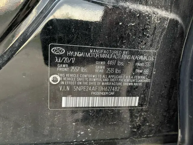 2018 HYUNDAI SONATA SE  