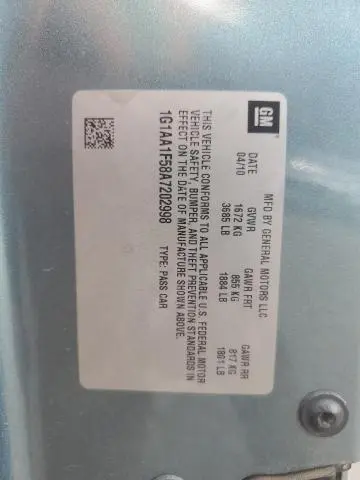 2010 CHEVROLET COBALT LS  