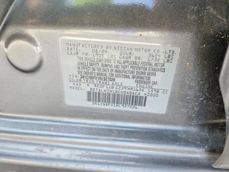 2024 NISSAN VERSA SR  