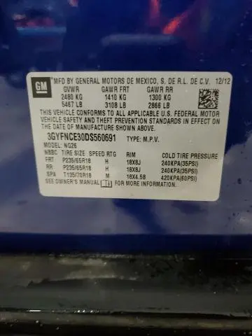 2013 CADILLAC SRX LUXURY COLLECTION  