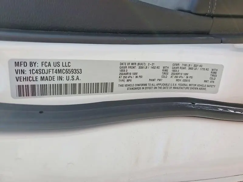 2021 DODGE DURANGO PURSUIT  