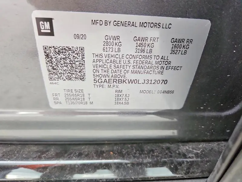 2020 BUICK ENCLAVE ESSENCE  