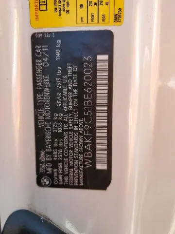 2011 BMW 335 XI  