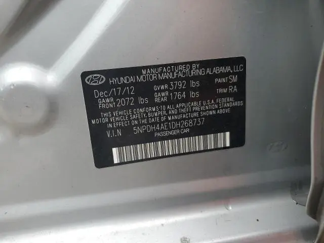 2013 HYUNDAI ELANTRA GLS