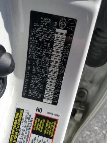 2017 TOYOTA COROLLA L  