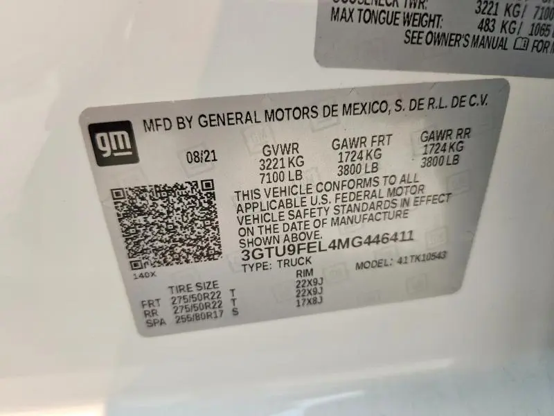 2021 GMC SIERRA K1500 DENALI  